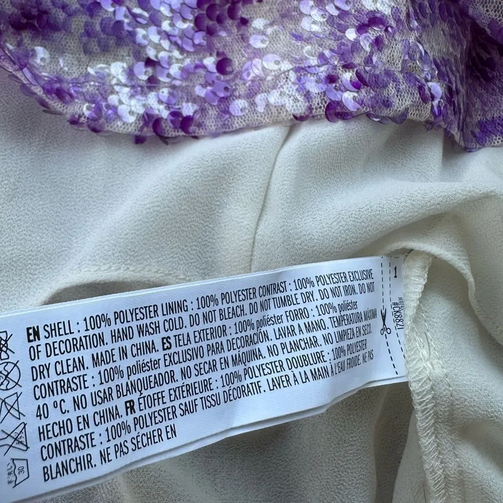 Endless Rose Purple Sequin Blouse - Picture 11 of 11